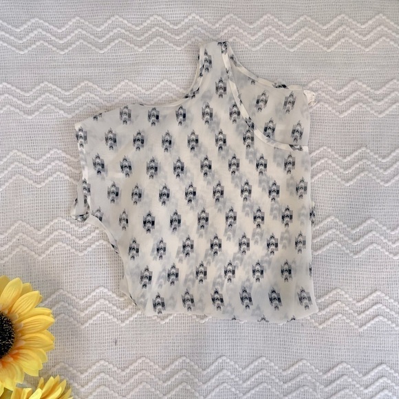one clothing Tops - Cold Shoulder Sheer Layer Top | One Clothing